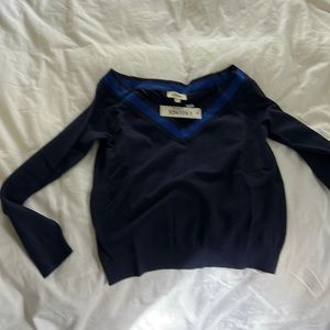 L’Agence sweater off the shoulder